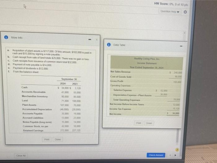 to view the additional data.) Prepare the spreadsheet for the 2024 statement
