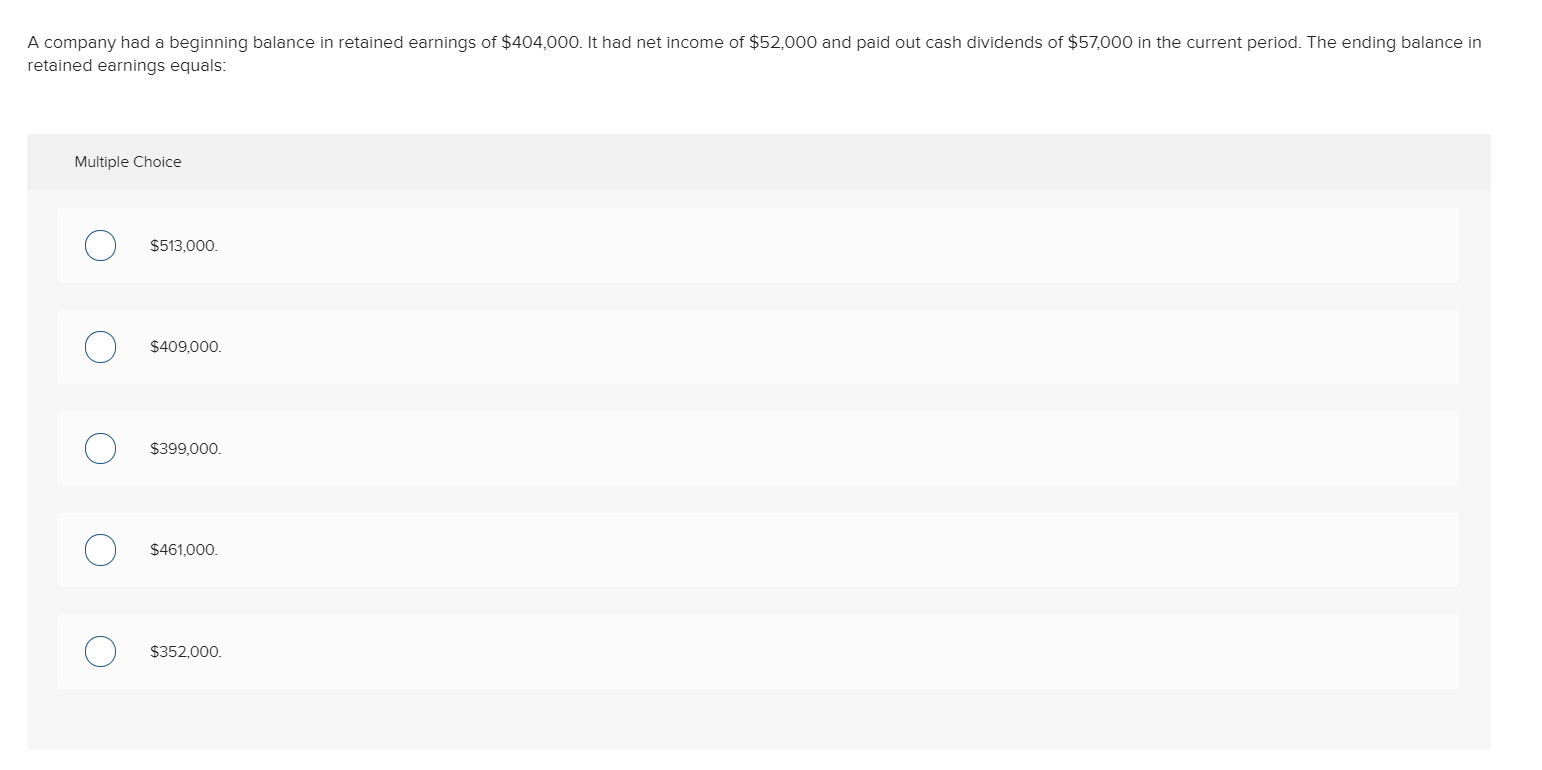 out cash dividends of $5,850 in the current period. The ending balance