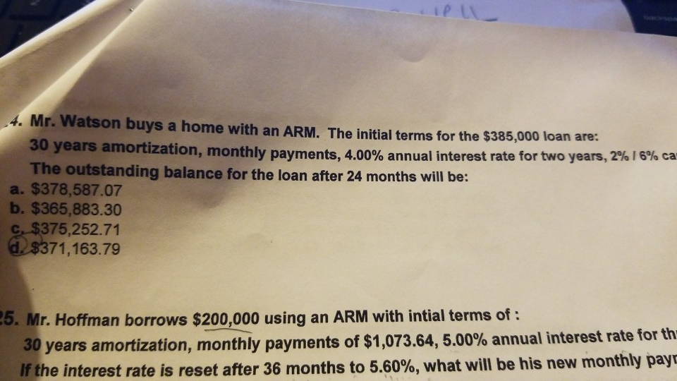  thank you using a ba 2 plus calculator 4. Mr. Watson