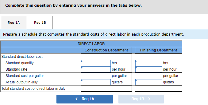 10-6) Springsteen Company manufactures guitars. The company uses a standard, job-order cost-accounting