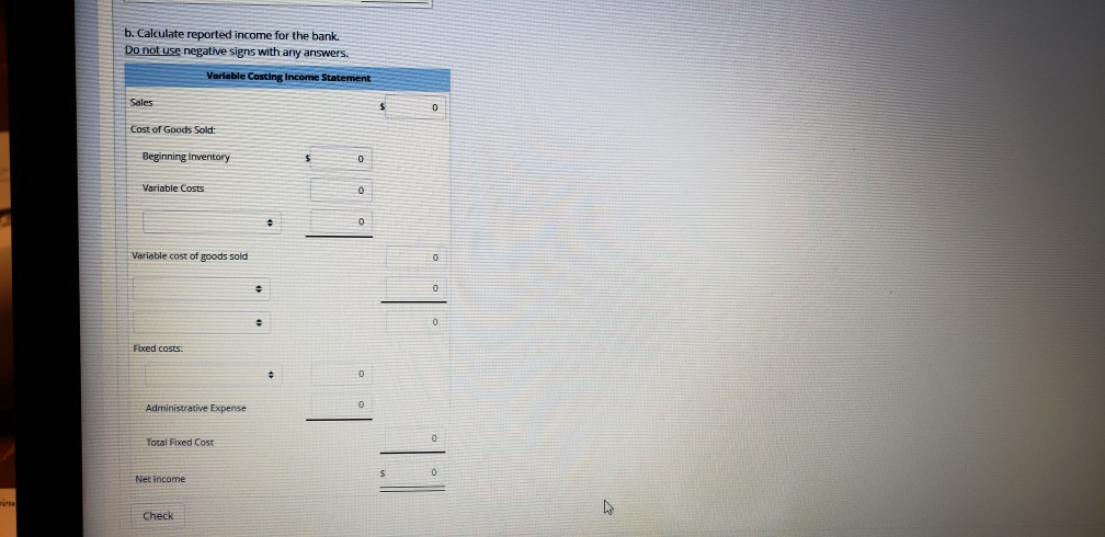 and fixed cost data are as follows: Lawn RX Inc. prepares a