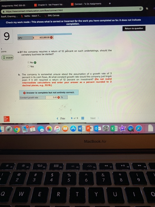 335-25: Chapter 9-Net Present ValConnect- To Do Assignments + https: ucation.com/ t.html