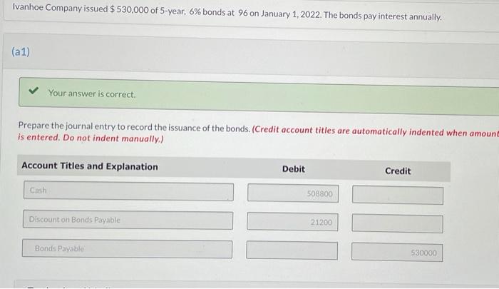 Bonds Payable 530000 Bonds Payable Assistance Used e Textbook and Media List