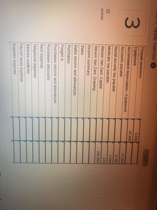 Janitorial Supplies follows. The owner made no add investments during the year.