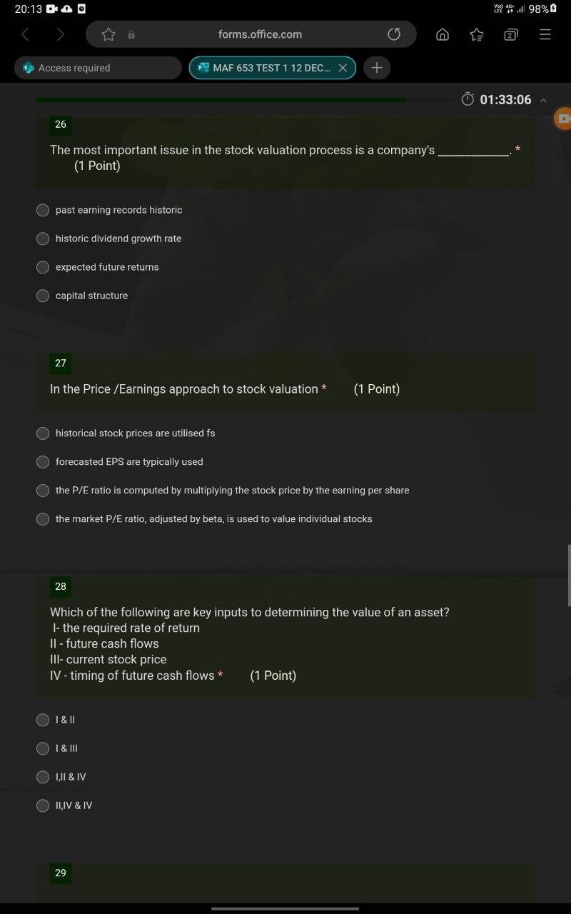 of the Musang King Bond? * (2.5 Points) 23 Which of the