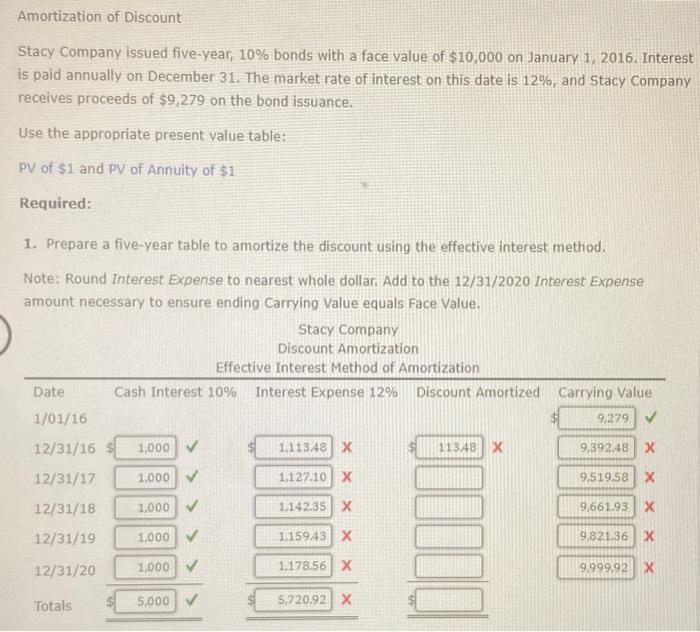  Stacy Company issued five-year, 10% bonds with a face value of