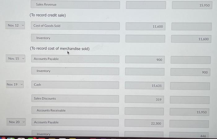 October. 10 Received $5,510 cash from customers in payment of account. 11