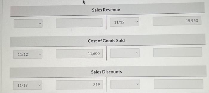 for services performed in November. 25 Purchased equipment on account $14,500. 27