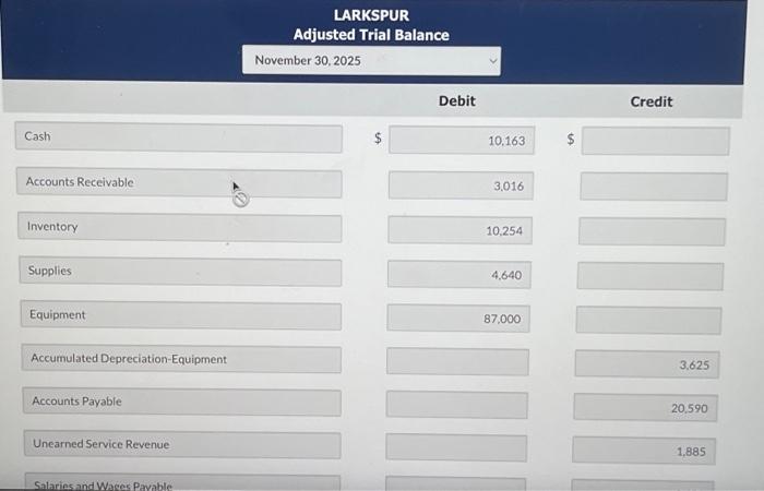 Do not indent manually. If no entry is required, select "No Entry"