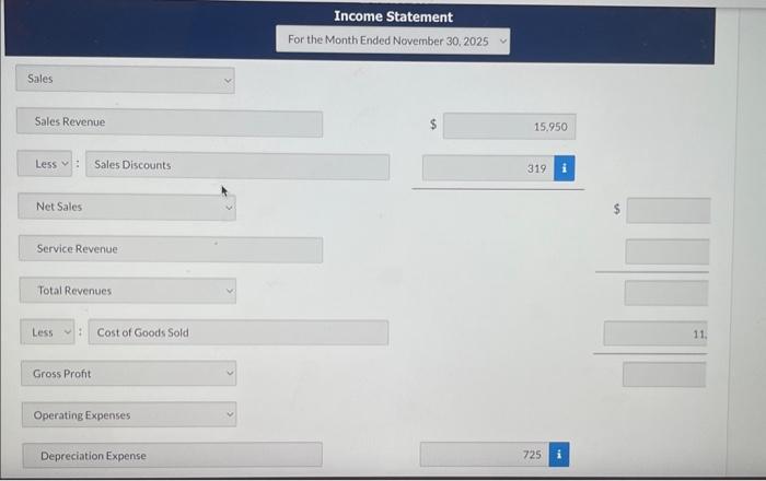 entries in the order presented in the problem. List all debit entries