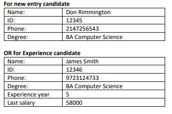  Using java Suppose there are two types of the applications New
