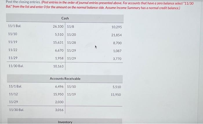 Service Revenue (To record receipt for services to be performed) Post to