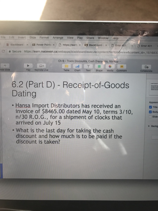  File Edit Insert Slide Format Arrange View Play Share Window Help