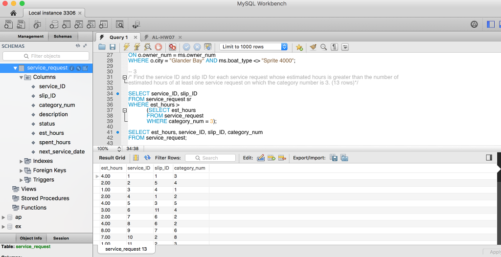 This query should return 13 rows. Please point me to the mistake