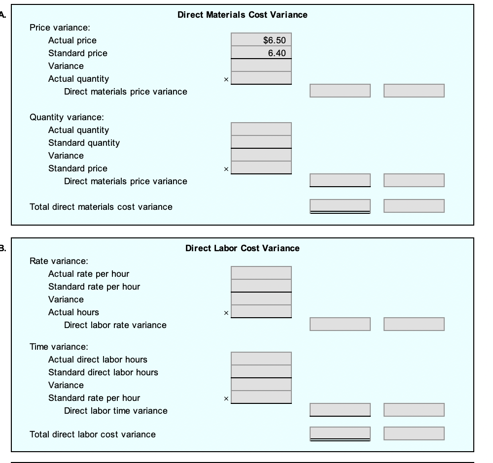4 cost variance analysis Road Gripper Tire Co. manufactures automobile tires. Standard