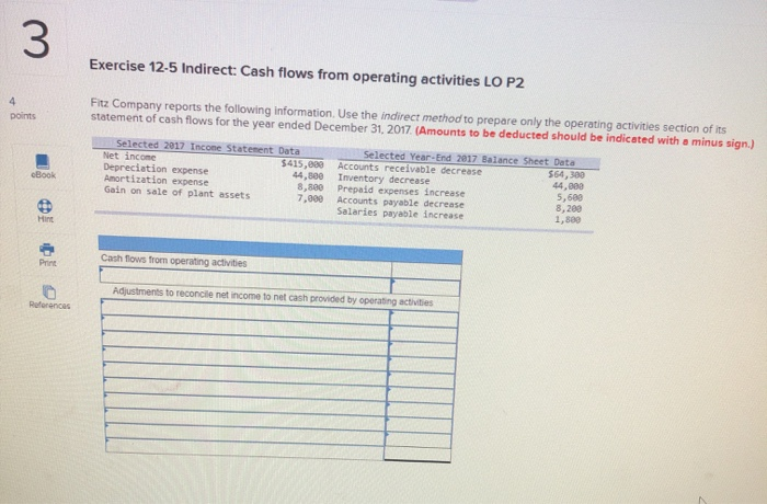 this company uses the indirect method to report cash provided by operating