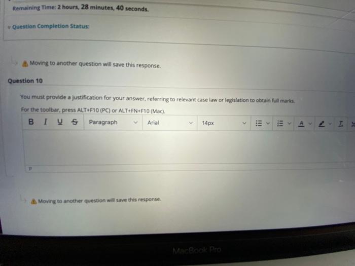 Moving to another question will save this response. Question 9 Which of