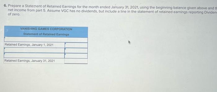 Statements (Chapters 1-3) [LO 3-2, LO 3-3, LO 3-4, LO 3-5] [The