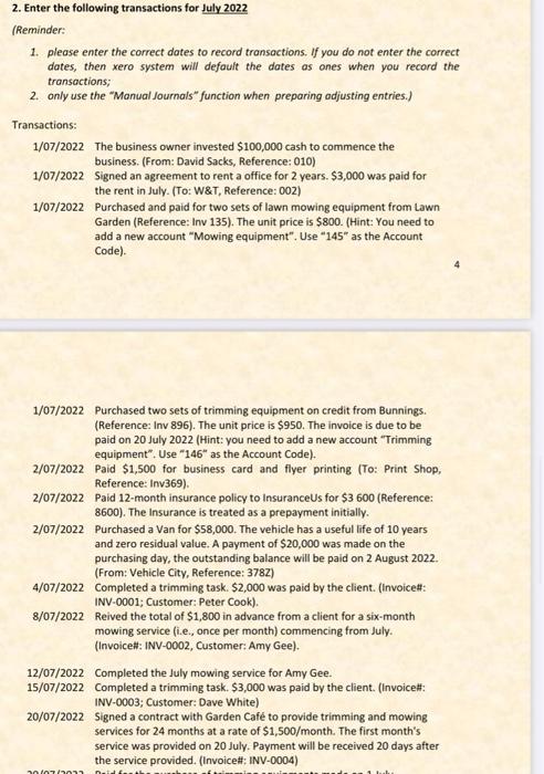 what will the journals entry be for each and how do feed