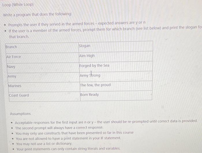  python code to output the sample runs below Write a program