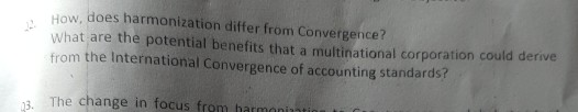  How, does harmonization differ from Convergence? what are the potential benefits