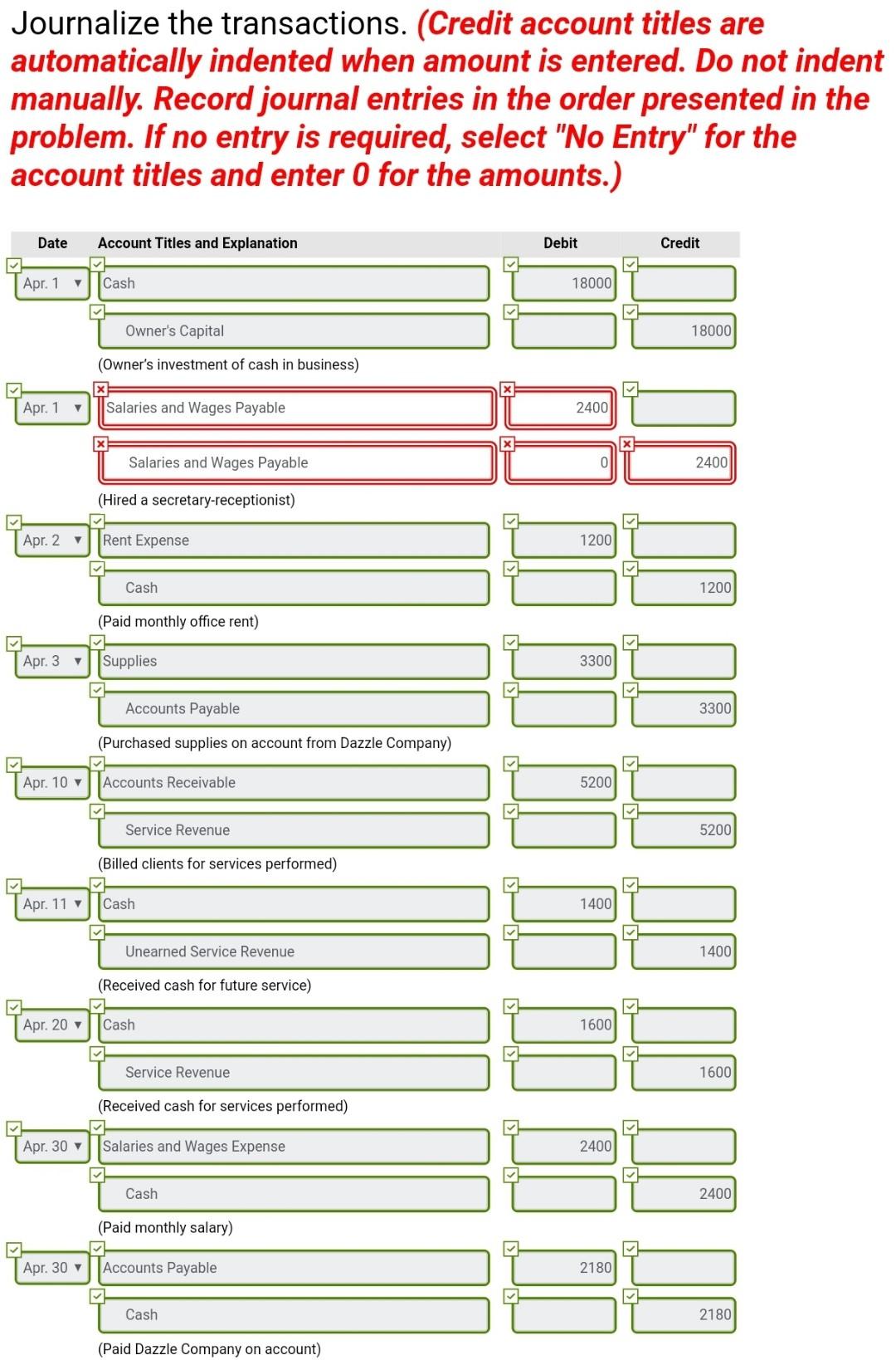 is a licensed dentist. During the first month of the operation of