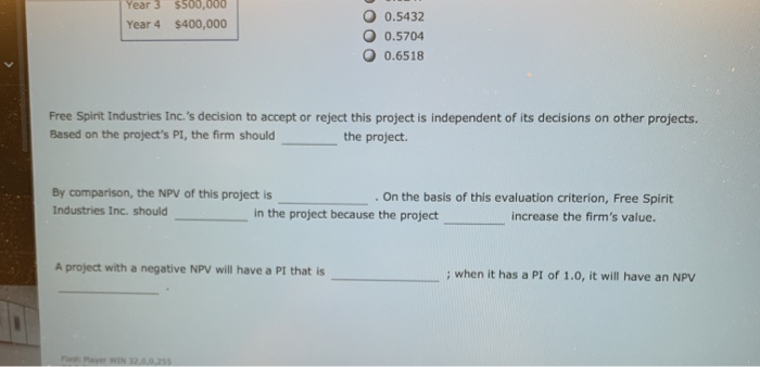 by $1 invested in a project The profitability index (PI) is a