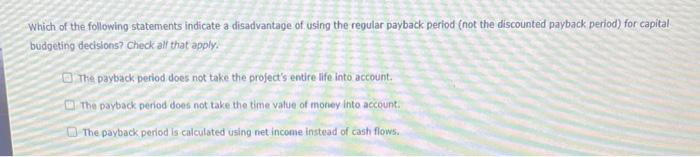 inflows shown in the following table. Your boss has asked you to
