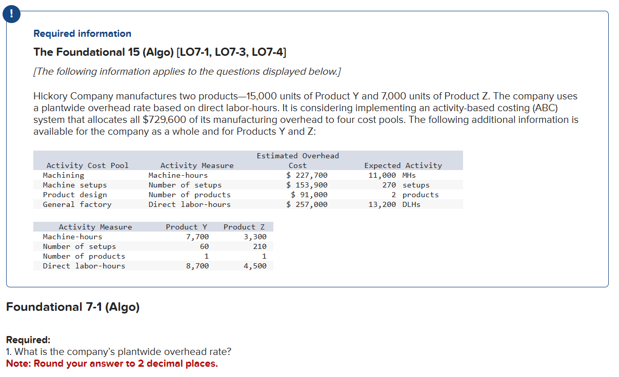 2. Using the plantwide overhead rate, how much manufacturing overhead cost