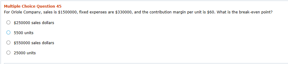 lain or Fancy but not both. Plain has a uit contribution margin