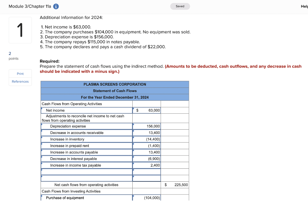 11-4, 11-5) The balance sheets for Plasma Screens Corporation, along with additional