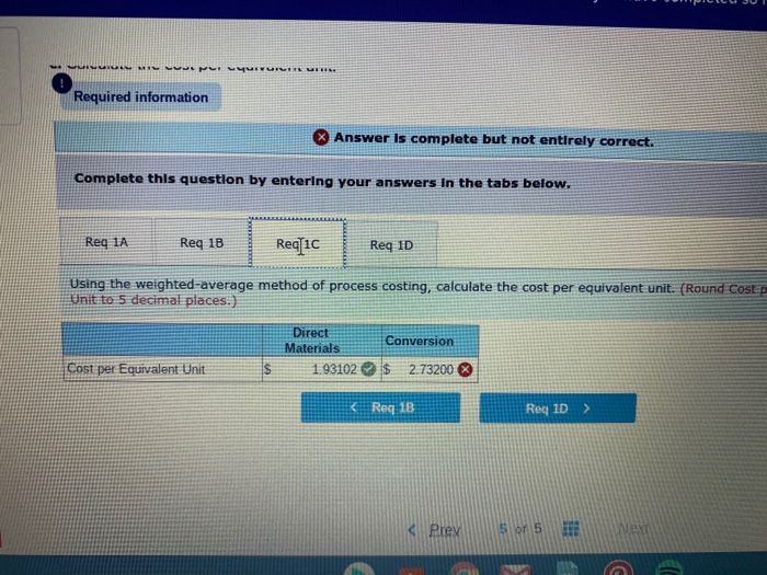 added at th beginning of the manufacturing process. Information for the month