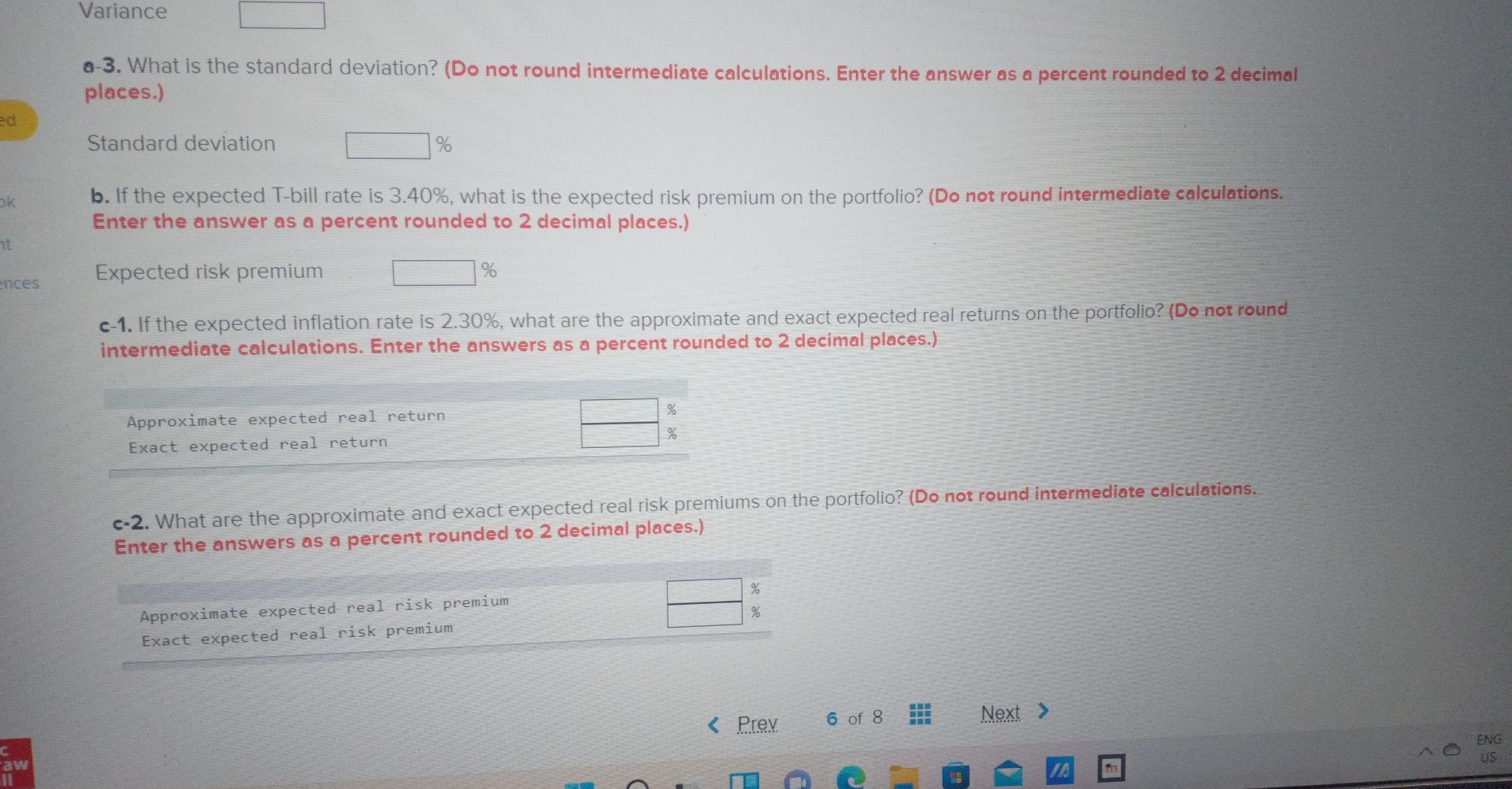 information about three stocks: ped State of Economy Boom Normal Bust Probability