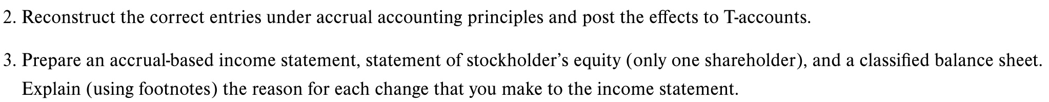 and Restating Financial Statements That Have Major Deficiencies (Challenging) Julio Estela started