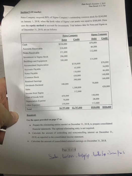  Date Saved: December 3, 2019 Time Saved: 8:31 PM Section 5