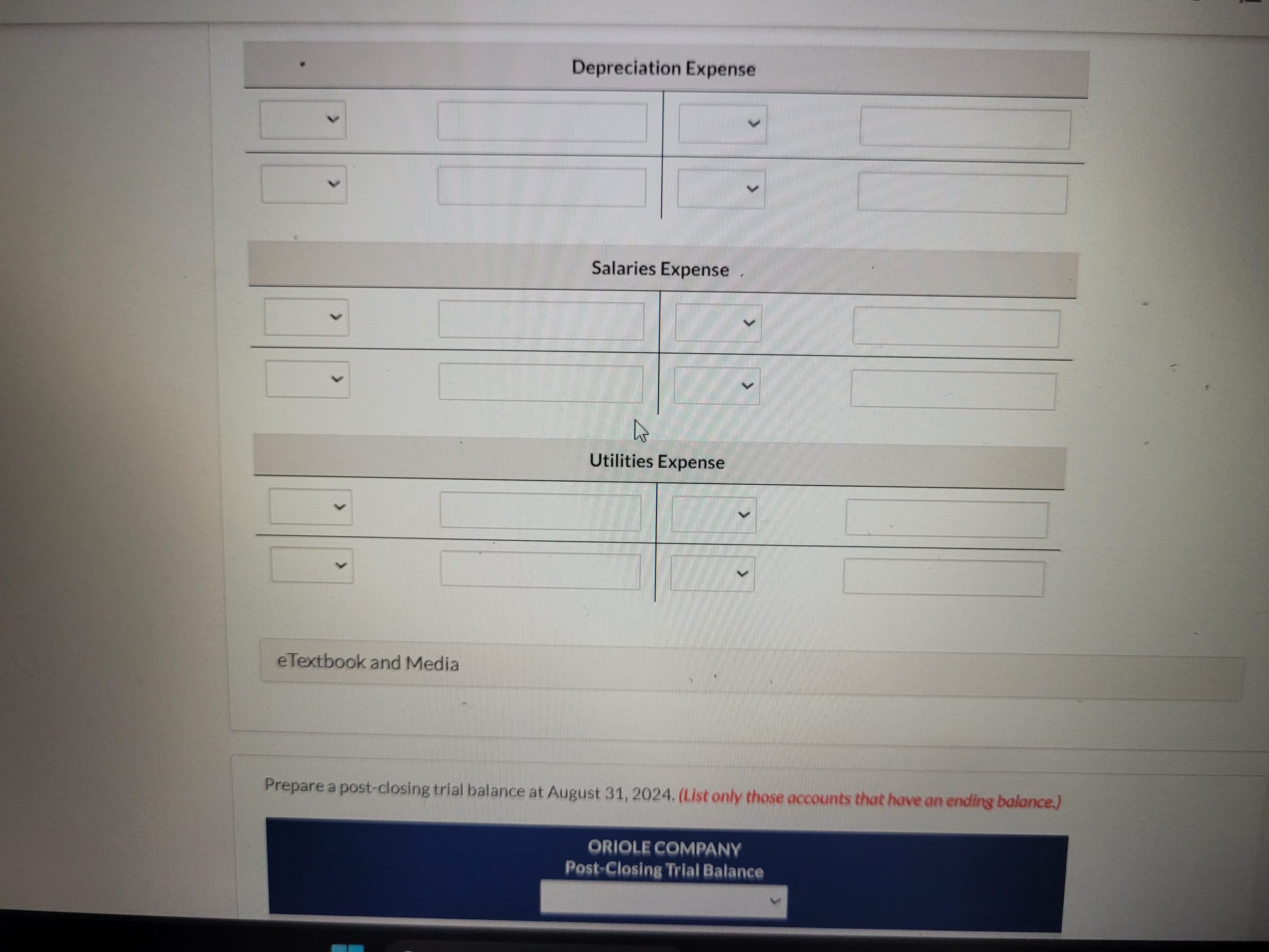 entered. Do not indent manually. If no entry is required, select "No