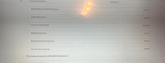 Discounts Cost of Goods Sold Seliting Expenses Administrative Expenses income Tax Expense