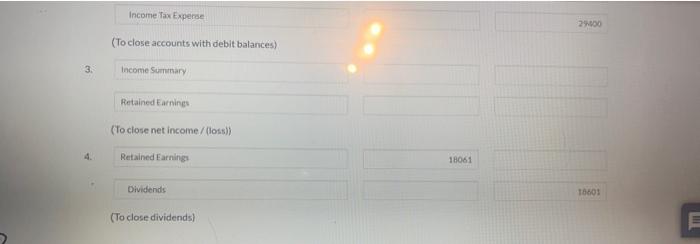 (To close accounts with debit balances) Prepare closing entries for Novak Ca