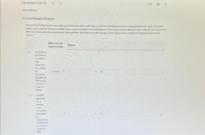  Current Attempt in Progress Socne of the following errors would cause