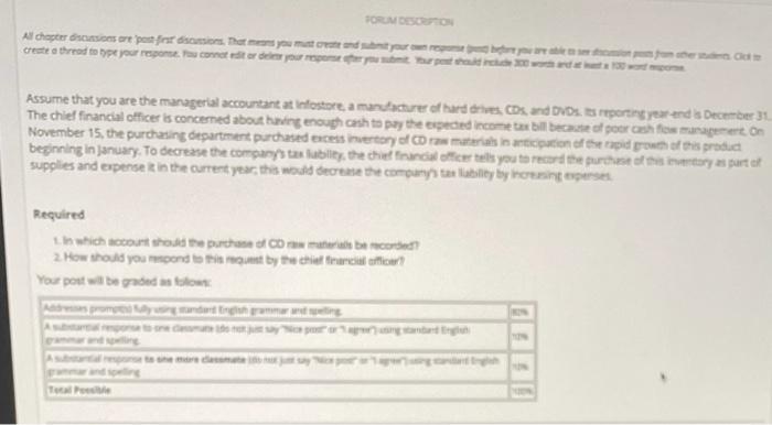  OM DESOTO Al chapter dcussions are posts first transions. That means