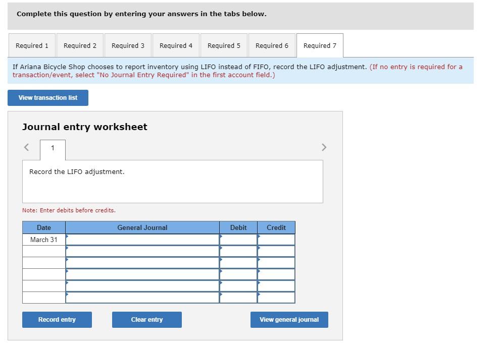 March 27 sale consists of four bikes from beginning inventory and eight