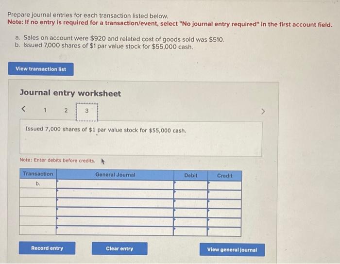 the first account field. a. Sales on account were $920 and related
