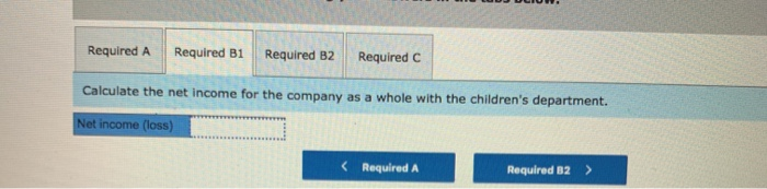 operates a separate department that has its own manager. The manager of