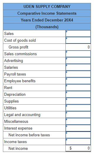 Company for the year ended December 31, 20X4. In planning the audit,