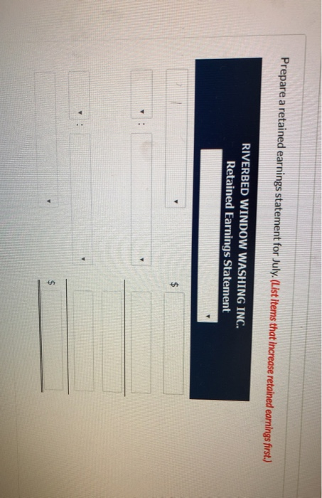 effective July 1. Billed customers $3.770 for cleaning services performed. Paid $1,020