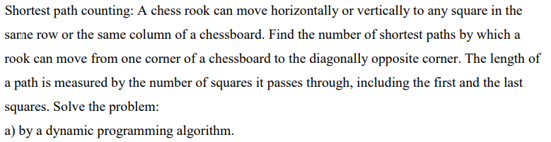  Please explain how you implement the dynamic programming solution. Shortest path