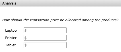 Computer also sells the products on a stand-alone basis for the following