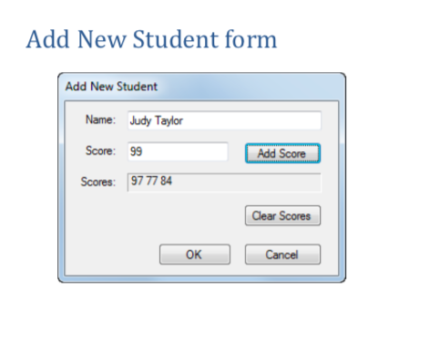 you'll develop an application that lets the user maintain a list of