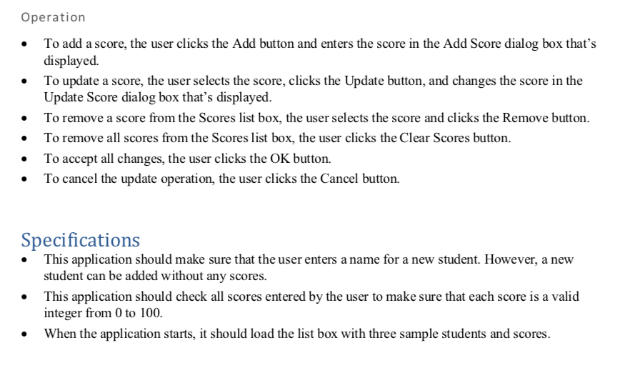 Student Scores Students: Add New... Joel Murach19771183 Doug Lowe 999397 Anne Boehm